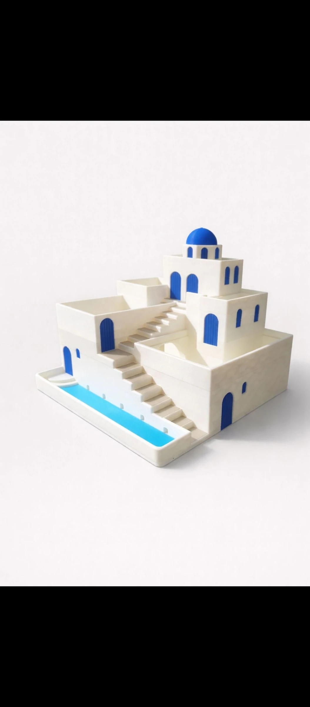 Jardinière 24 cm Grecia persianas azules Santorini 💙 – photo 3